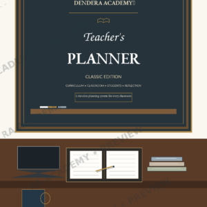 Dendera Academy™ Teacher’s Planner — Classic Edition