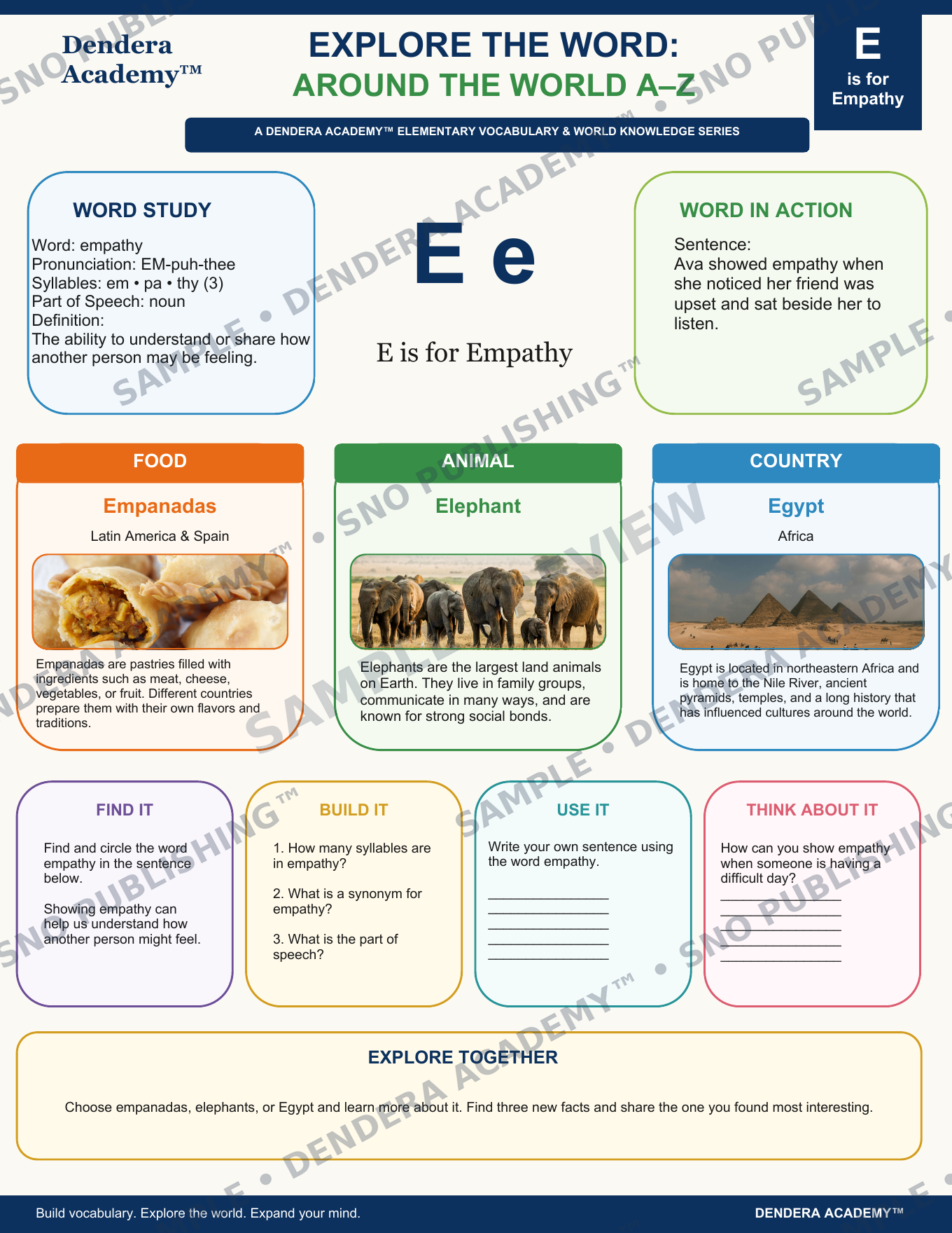Dendera Academy™ Explore the Word: Around the World A–Z — Elementary Edition - Image 6